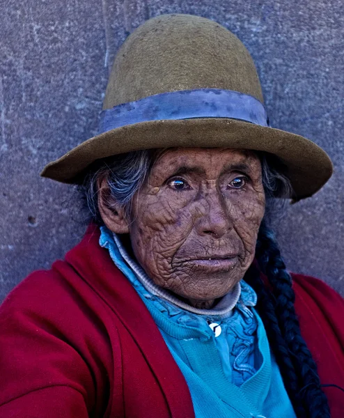 Mujer peruana — Foto de Stock