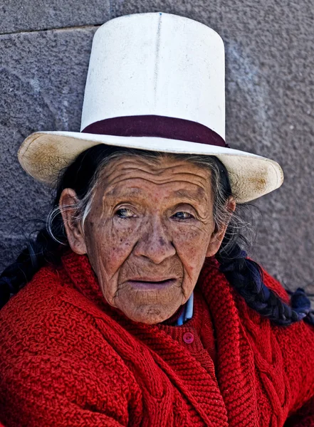 Kobieta peruwiański — Zdjęcie stockowe