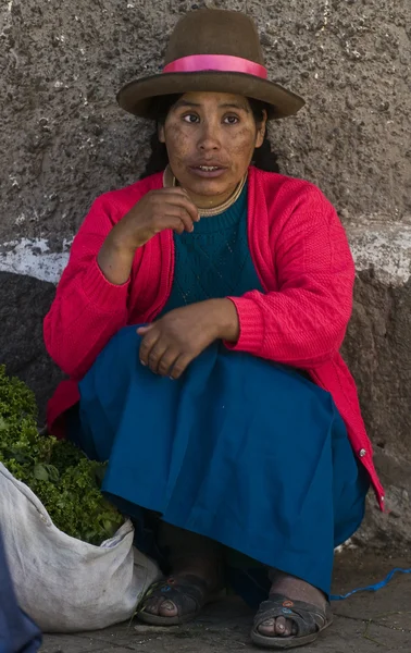 Женщина Перу — стоковое фото