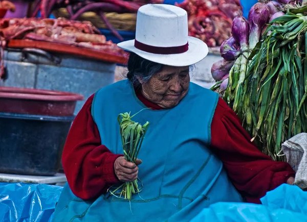 Peruánská žena — Stock fotografie
