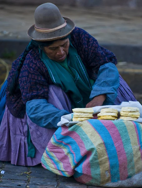 Mulher peruana — Fotografia de Stock