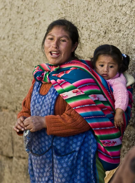 Mãe peruana — Fotografia de Stock