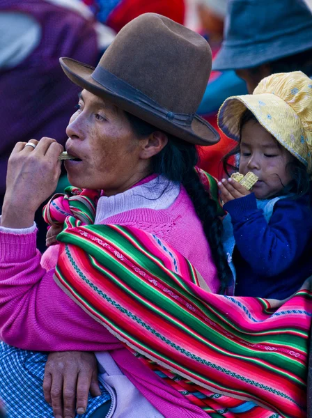 Peruaanse moeder — Stockfoto