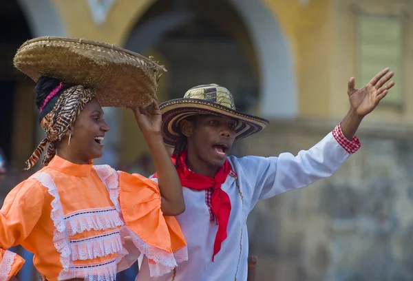 Cartagena de indias viering — Stockfoto