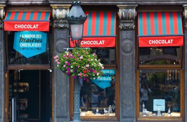 Belgian chocolate store clipart