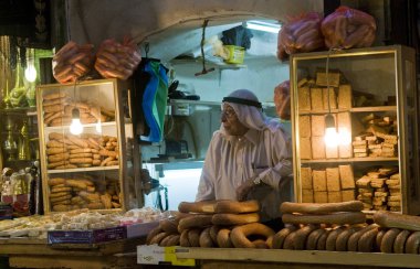 Palestinian bread seller clipart