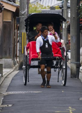 Japanese rickshaw clipart