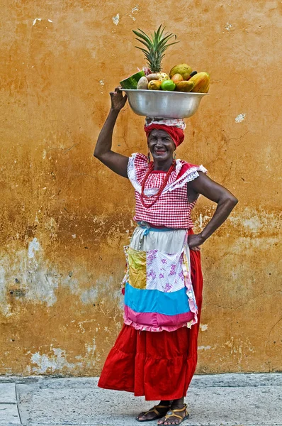 Vendedor de fruta Palenquera — Foto de Stock