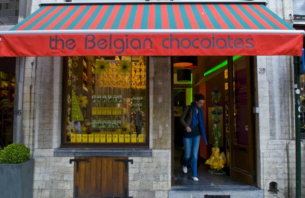 ベルギー チョコレート店 — ストック写真