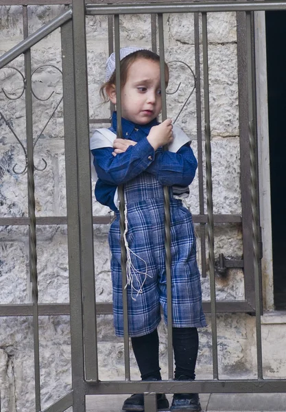 Ultraorthodoxes jüdisches Kind — Stockfoto