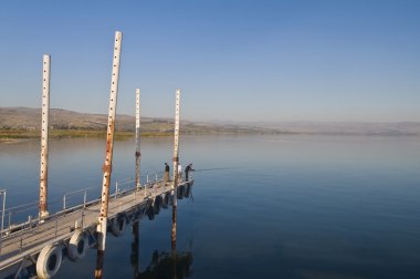 Fishermans in the sea of Galilee