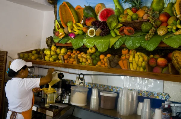 stock image Colombian juice seller