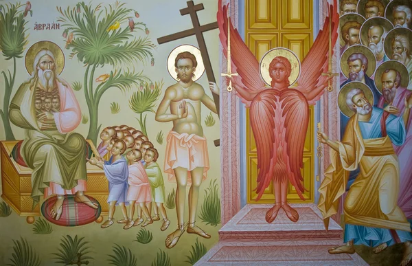 Presco in der Kapernaum-Kirche — Stockfoto