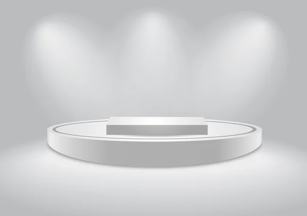 Podium blanc vide — Image vectorielle
