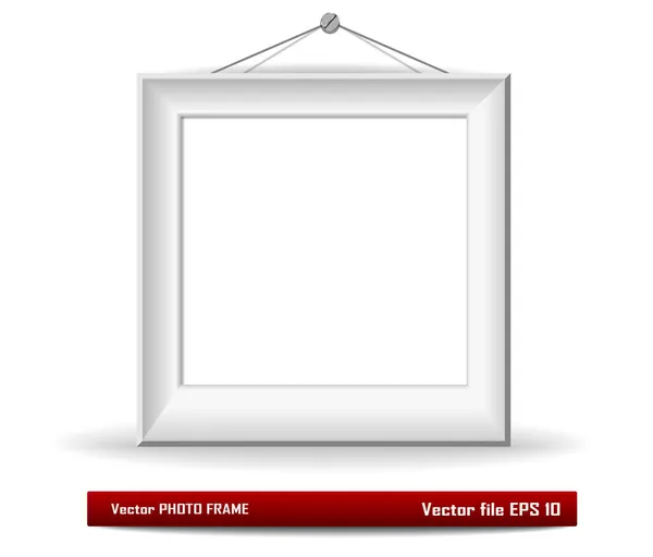 White picture frame — Stock Vector