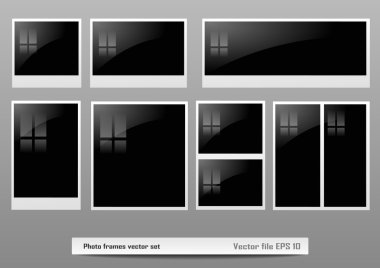 fotoğraf çerçeveleri set vektör