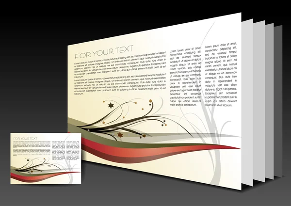 Diseño del folleto — Archivo Imágenes Vectoriales