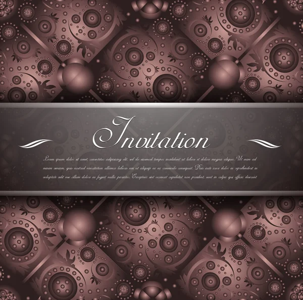Invitation d'anniversaire rustique — Image vectorielle