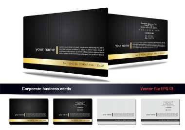 Corporate business cards clipart