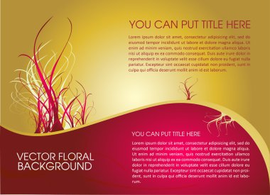 Golden layout design clipart