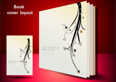 Book cover layout clipart