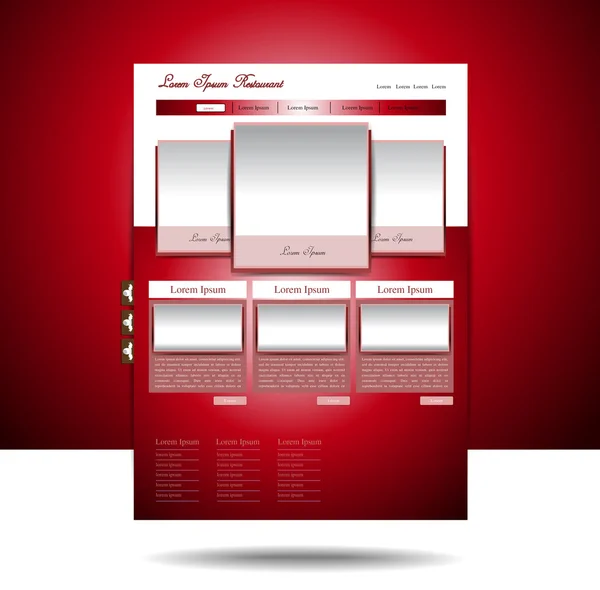 Diseño del sitio web y blog — Vector de stock