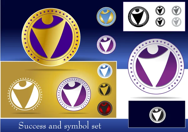 Framgång och symbol — Stock vektor