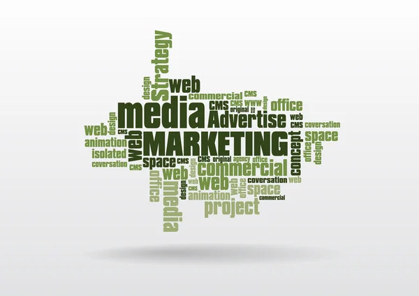 Közösségi média marketing — Stock Vector