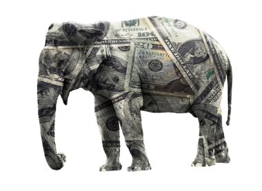 Dollar elephant clipart