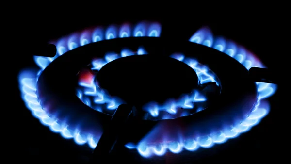 Burning gas — Stock Photo, Image