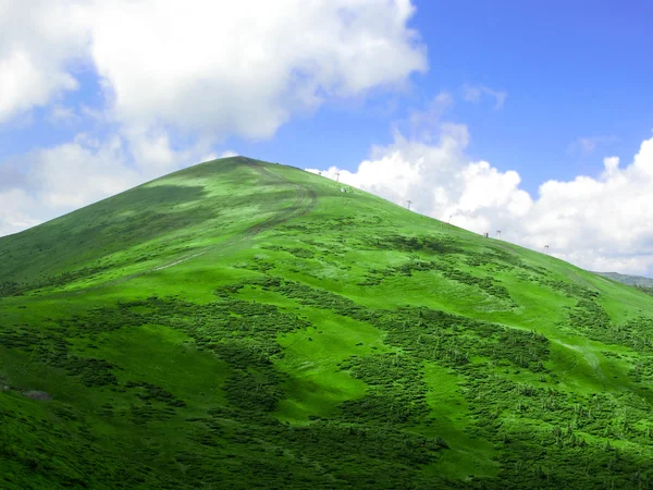 Den höga gröna kullen — Stockfoto