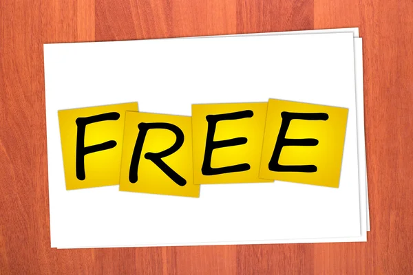 Word FREE on stickers — Stock Photo, Image