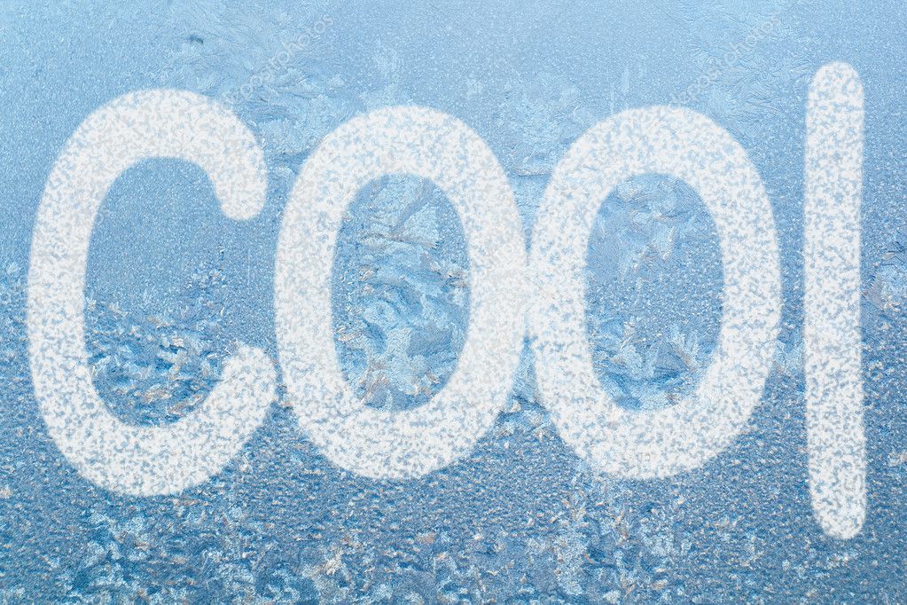 Frost pattern and word COOL — Stock Photo © a2bb5s #9113134