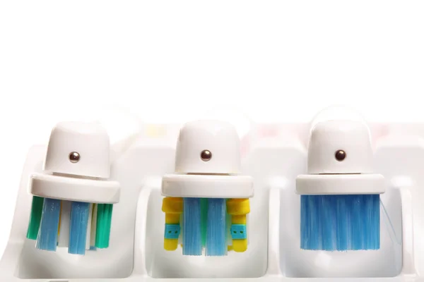 Brosse à dents électrique isolée sur blanc — Photo