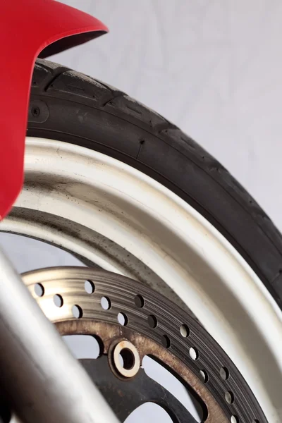 Motorcycle wheel brake — Stock Photo, Image