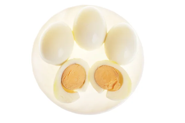 在白色背景上分离的蛋 — 图库照片