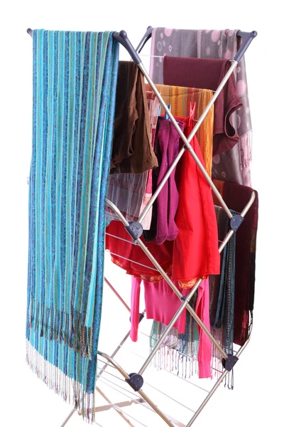 Secadora de ropa aislada en blanco — Foto de Stock