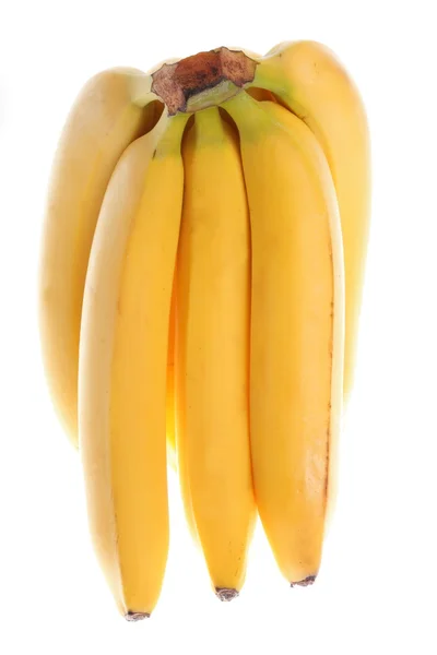 กล้วยที่แยกกันบนพื้นหลังสีขาว — ภาพถ่ายสต็อก