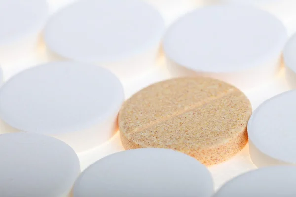 Tło białe tabletki duża — Zdjęcie stockowe