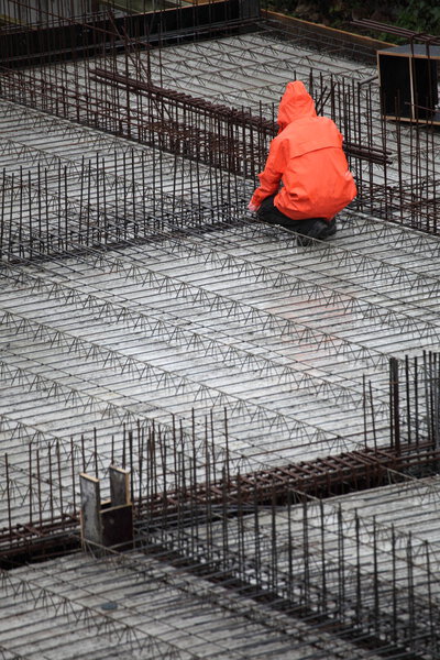 Man in construction site