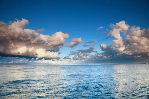 stock image Blue sea sky, storm, tempest