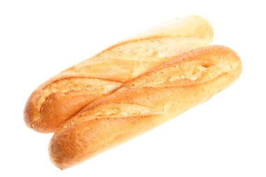 French baguettes isolated clipart