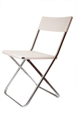 Folding chair isolated clipart