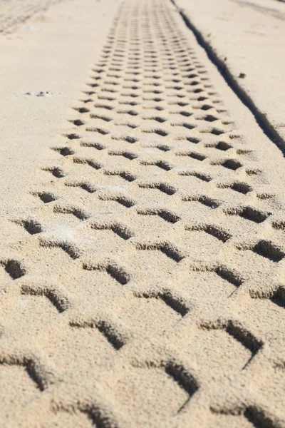 Traccia di sabbia — Foto Stock