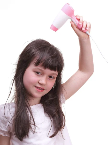Enfant fille sèche les cheveux image libre de droit par LSaloni © #8313289