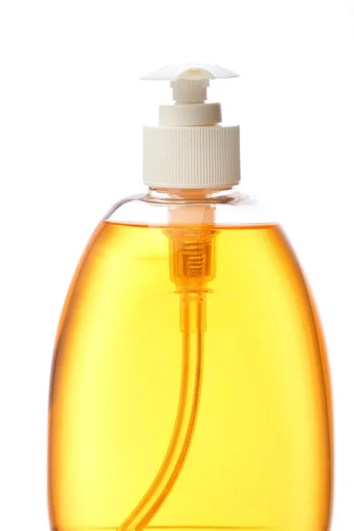 Bottiglia con sapone liquido — Foto Stock