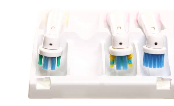 Elektrische tandenborstel geïsoleerd op wit — Stockfoto