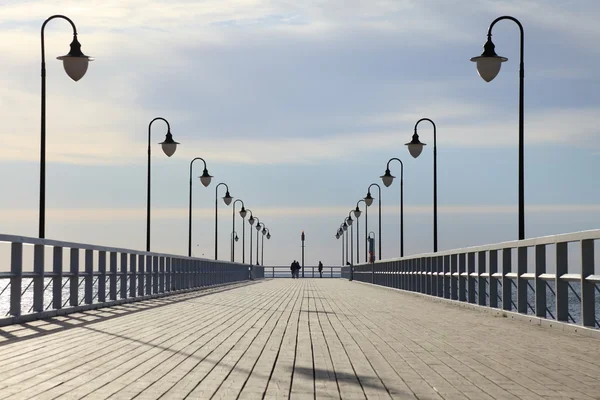 Pier in the morning. — Stock Photo, Image