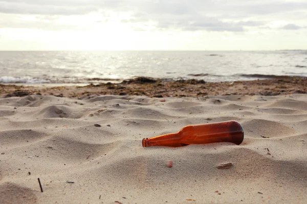 瓶上海滩 — 图库照片