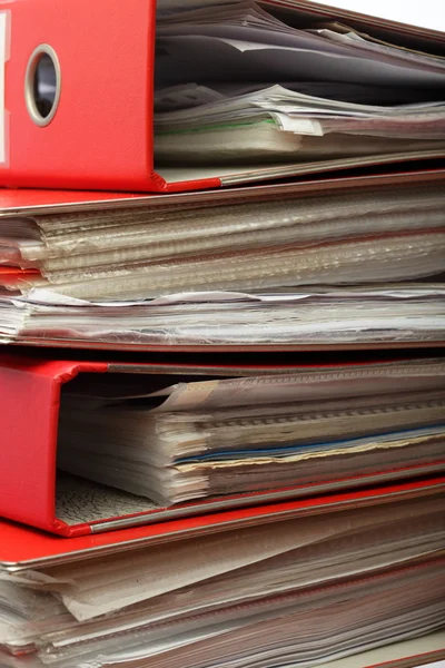 Stack red file Office folder — Stock Photo, Image